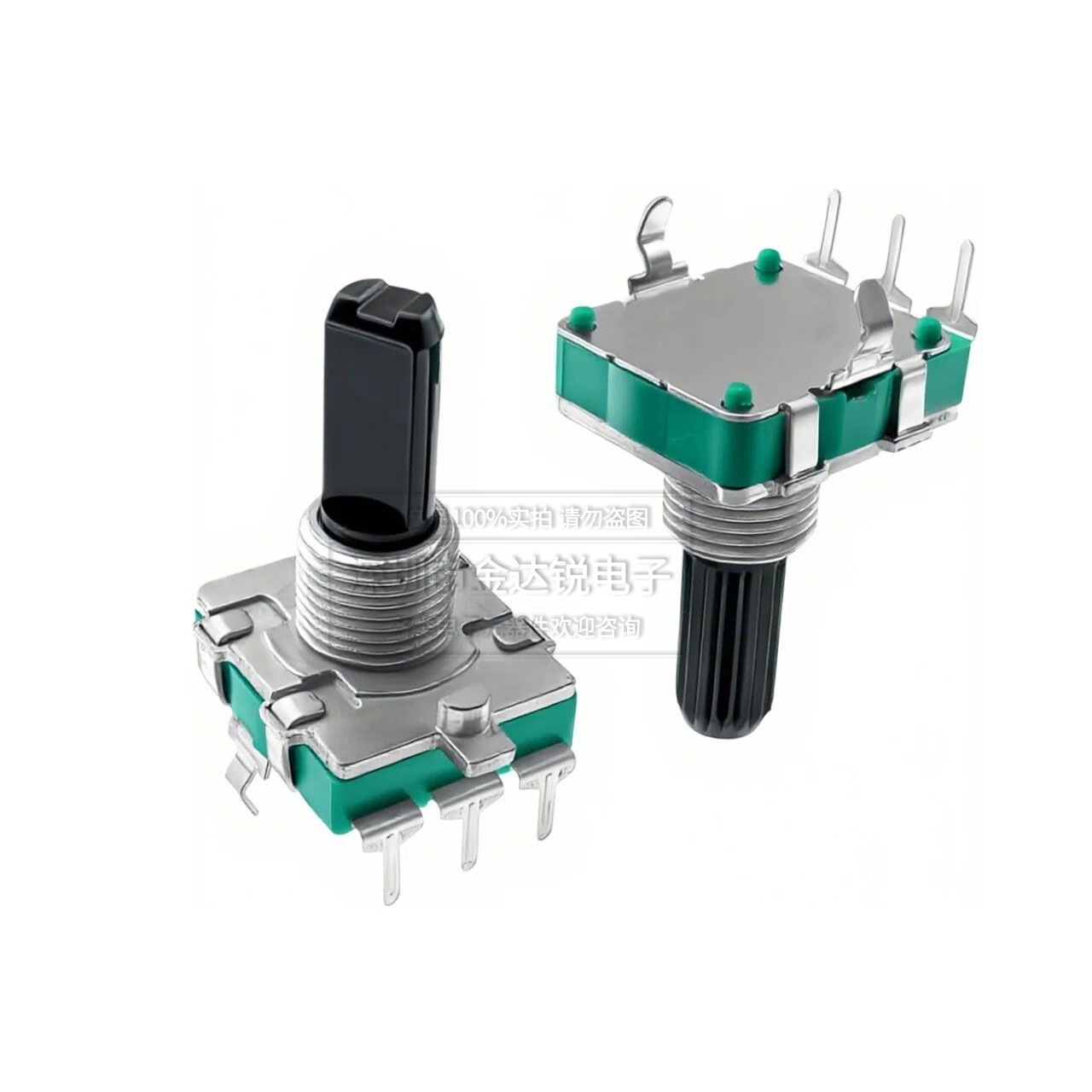 EC16旋轉編碼帶開關數字編碼器電位器五腳15MM 20MM梅花柄半軸D軸 2