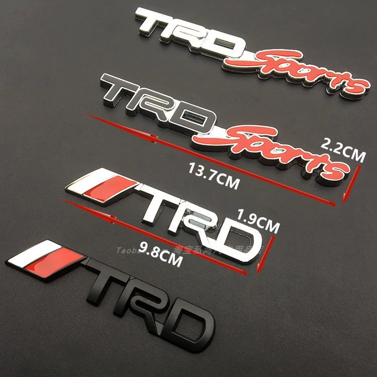Применимо к личности автомобиля Ruizhi Camry TRD азиатский дракон TRD ярлык автомобиля модифицированного металла средний - сетевой ярлык