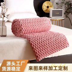 単層ブランケットシンプルなカメの背中ベルベット無地昼寝エアコンブランケットオフィスギフト四季ブランケット卸売ソフト