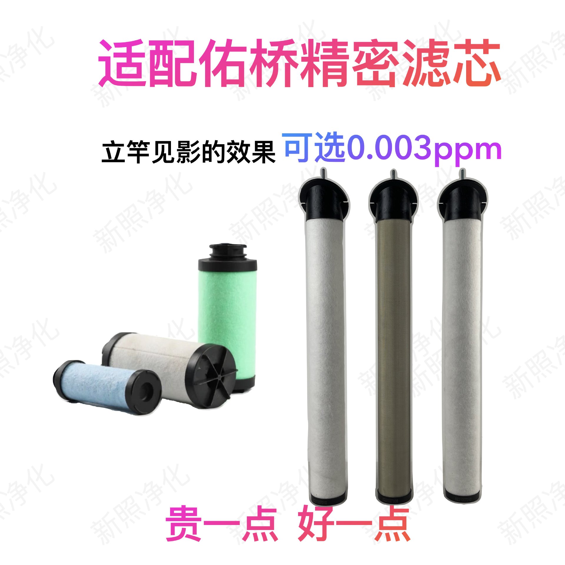 适配伊普思佑桥干燥吸干机粉尘除油精密过滤器YQ过滤芯替代品包邮