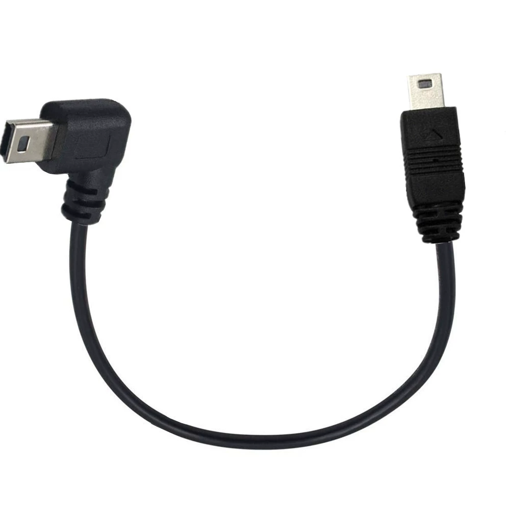 [USB-кабель 90° T-образный разъем мини 5P к мини 5P, кабель продления для цифровых фотоаппаратов]