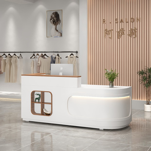 Reception Desk Cashier Cashier Table Bar Modern Simple Shop Small Front Desk Clothing Medical Beauty Women's Clothing Store Counter