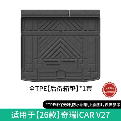 2026 Chery Icar V27 Car: Modelə uyğun ayaqaltı - 26-models-of-chery-icar-v27-trunk-mat-left-and-right-rudderno-holes