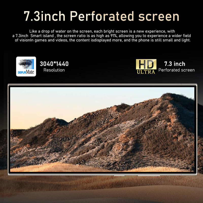 新型S24Ultra+人気商品7.3インチ高解像度16+1T Androidスマート5G携帯電話OTG|undefined