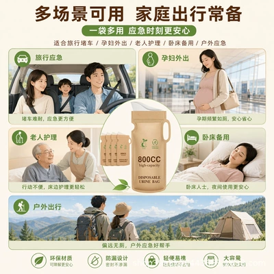 Eco-Friendly, On-board emergency urine bag