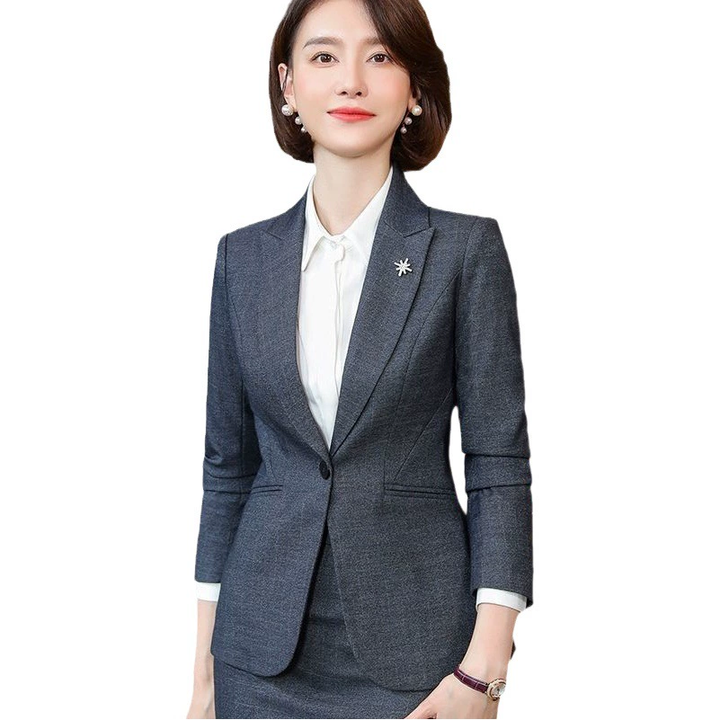 Деловой костюм женский осенний модный темперамент стиль богини Рабочий костюм менеджер отеля рабочая одежда костюм формальная одежда