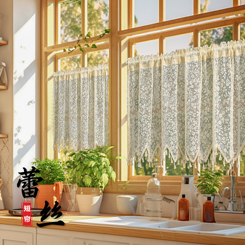 New Japanese-style gauze curtain small curtain cotton linen short curtain bedroom kitchen partition curtain half curtain hair labeling ugly New Japanese-style gauze curtain small curtain cotton linen short curtain bedroom kitchen partition curtain half curtain hair labeling ugly