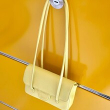 26P Preppy CoCo bag腋下单肩包法棍长手柄包包真皮小方包女包包