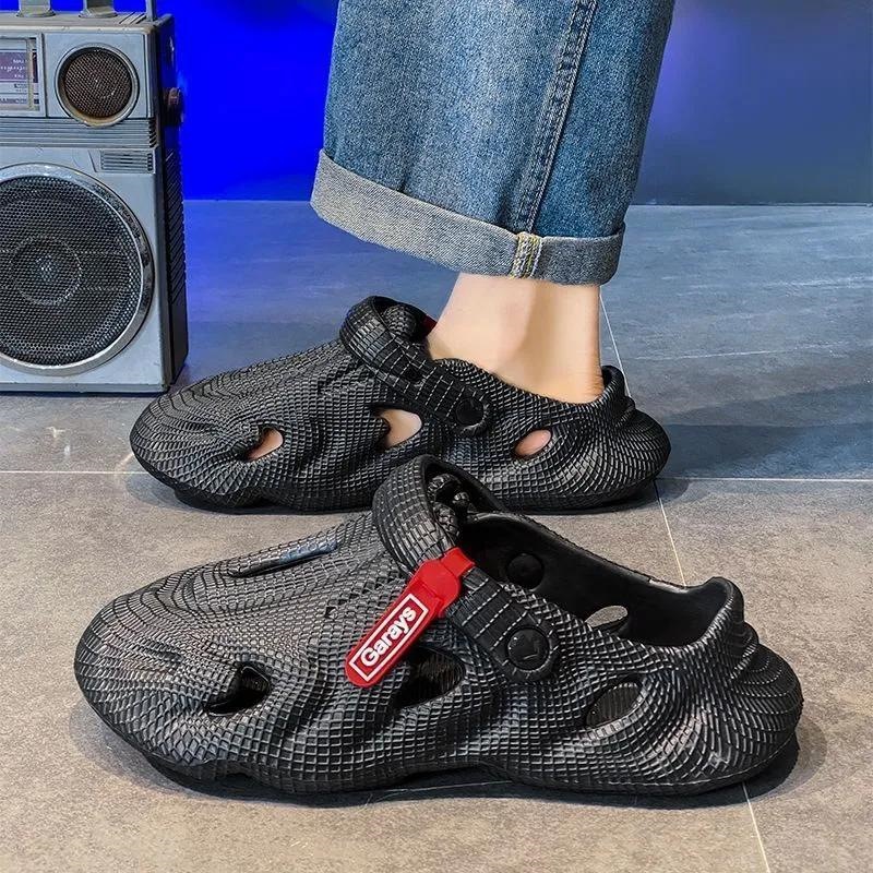 2026 Summer Reversible Casual Sandals, Feels Like Walking on Poop, Suitable for Outdoor Sports, Leisure, Driving, and Wading.