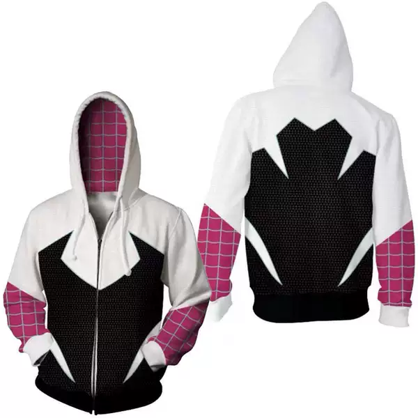 Black and white zipper