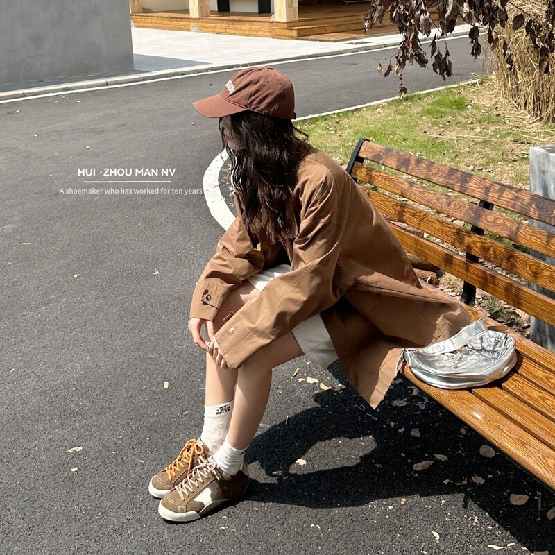 真皮复古德训鞋女2025新款圆头系带百搭休闲运动鞋增高星星小脏鞋|undefined