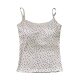 Lace Spicy apricot Camisole Summer Korean Style New Slim-Fit Slimming Bm Base Shirt Short Top