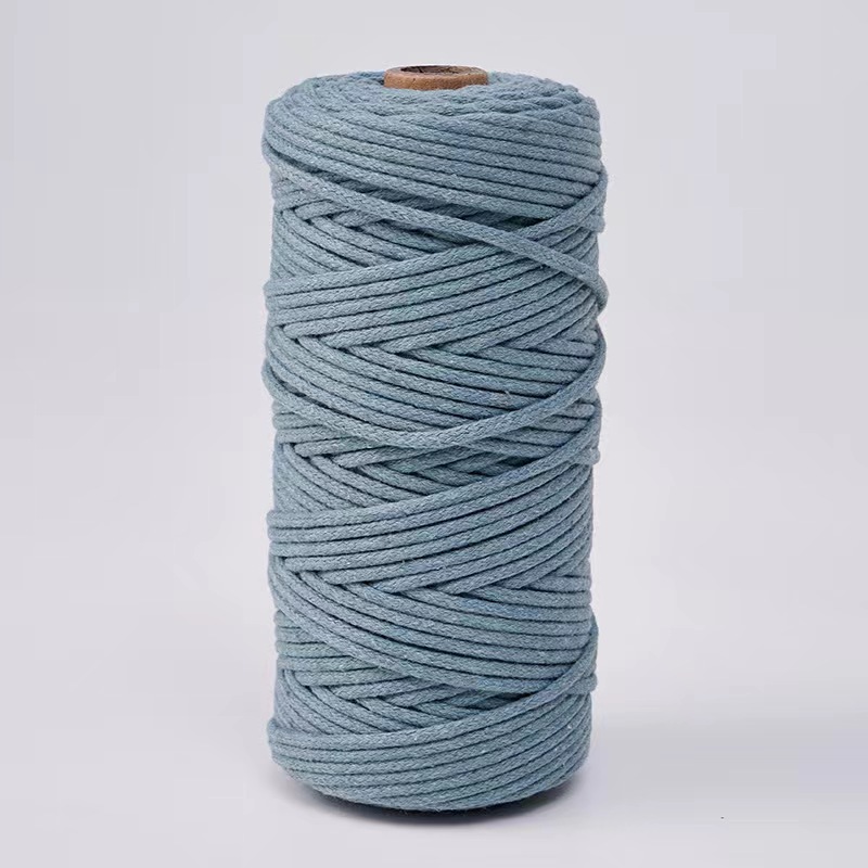 Cuerda de algodón con núcleo de 3mm, ropa de bricolaje, decoración de textiles para el hogar, cordón de algodón, cuerda tejida, tapicería de color, cuerda de algodón con corazón