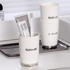 うがいコップのプラスチックの厚い歯磨きコップの高級な歯ブラシのコップの口の杯の浴室の清潔な歯ブラシのコップの代行