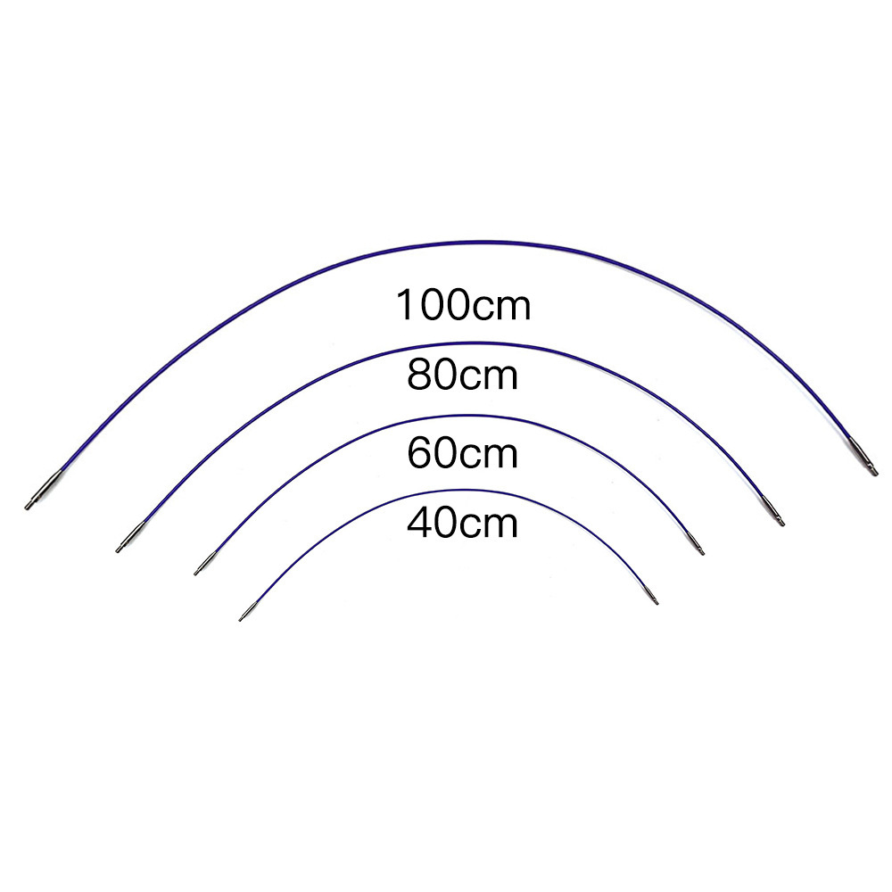 Herramientas de tejido blanco brillante aguja de anillo acoplada aguja de anillo desmontable un conjunto de 13 paquetes de embalaje PU
