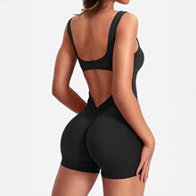 V 99250 Pure Color Jumpsuit Yoga Running Fitness Wear ��ɫ��