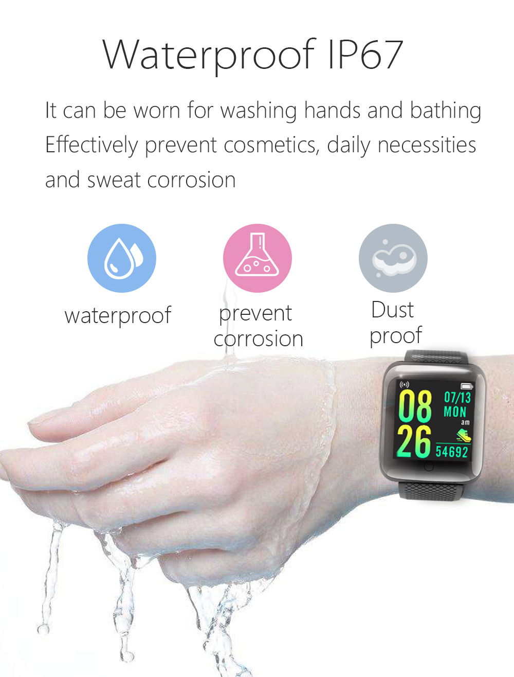 Smart Bracelet With Colour Screen And Information Reminder_voghion.com