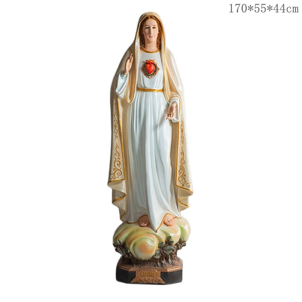 EXPRESSIÓN DEL POS 160cm Ornamento de la Virgen de José una estatua de la familia decora la sala de estar de la figura principal