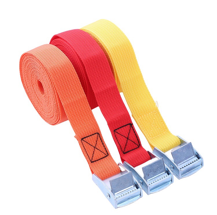 Spot personalizado 25mm * 1 m correa de hebilla a presión de aleación de zinc correa de fijación de carga gruesa correa elástica de camión