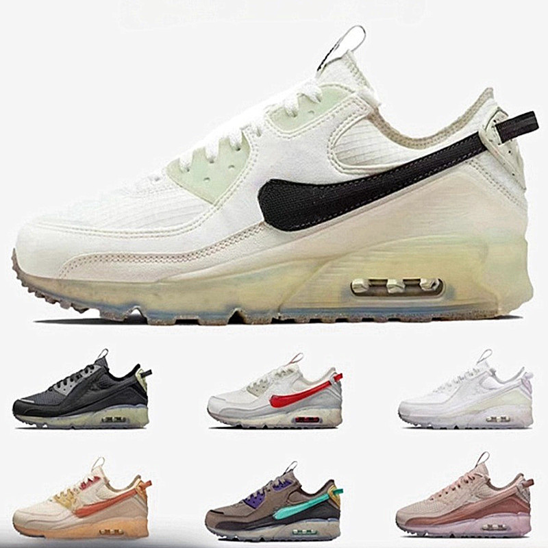 Harada Shoes Pure Original Resistant Mesh Running Shoes Air Max 90 Terrascape Men's and Women's Heightening Air Cushion Shoes