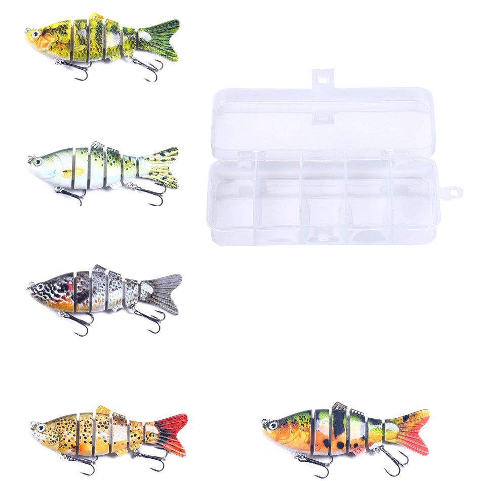 Multi-Sección pescado cebo duro 10cm Xige micro-objeto Luya multi-Sección cebo lento hundimiento flotar cebo en caja cebo falso Pesca al aire libre