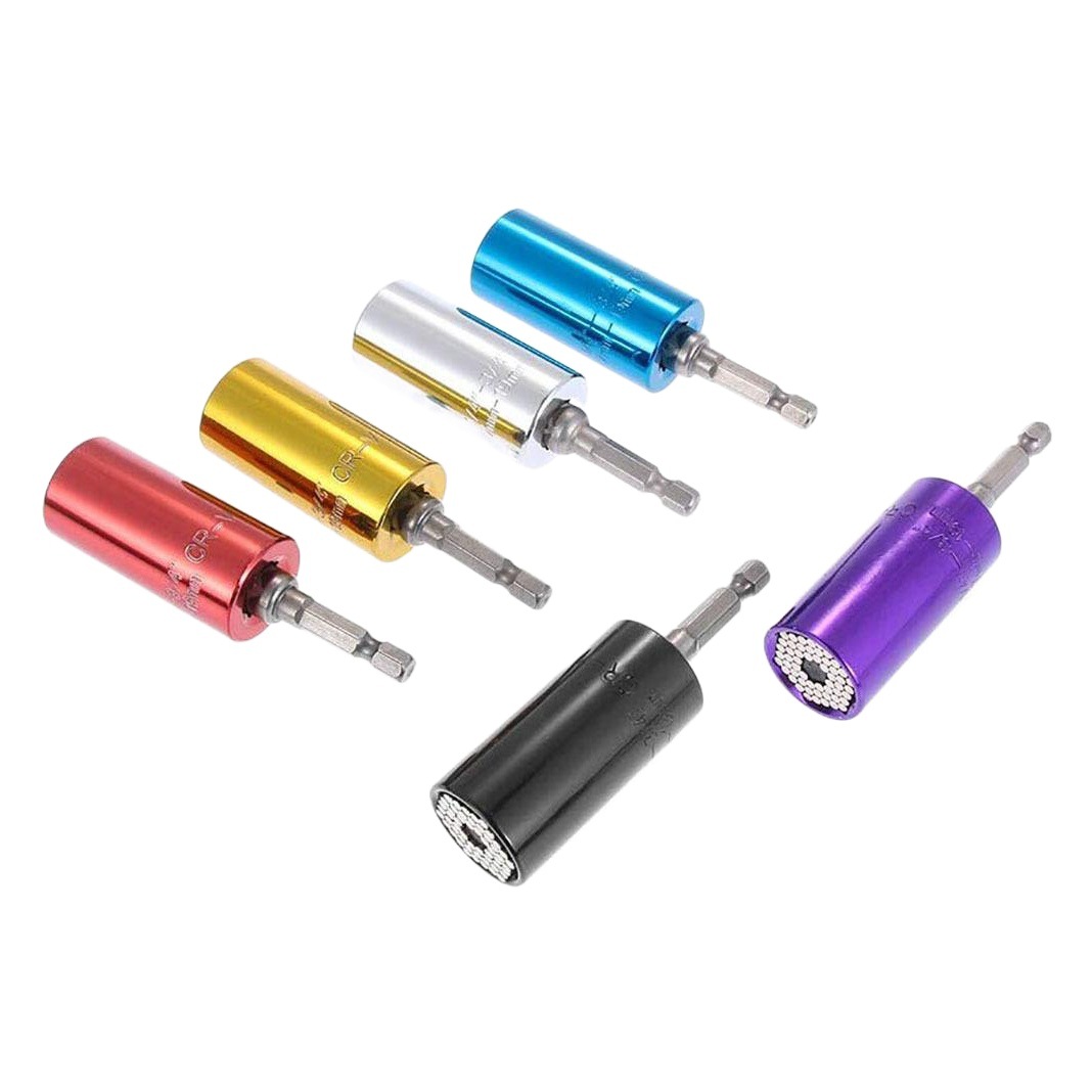 Juego de llaves de tubo mágico herramienta de Llave de trinquete métrica cromo vanadio multifuncional combinación de traje de manga de taladro de mano