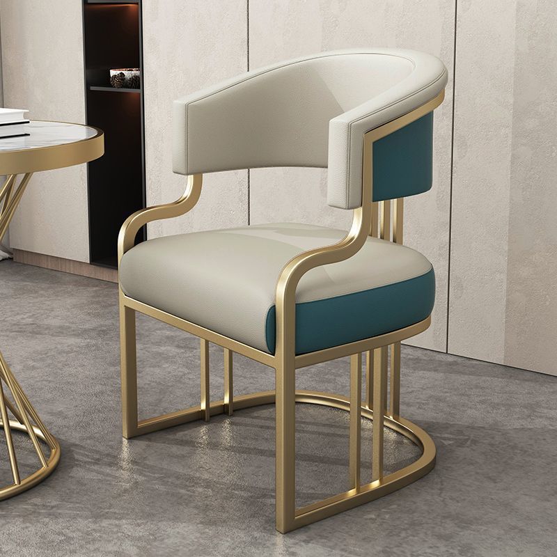 Светлый роскошный диван-кресло бежево-синий