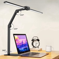 双翼電気スタンドの目保護学習専用子供学生机のベッドの頭の長い腕の折り畳み式の事務作業工場