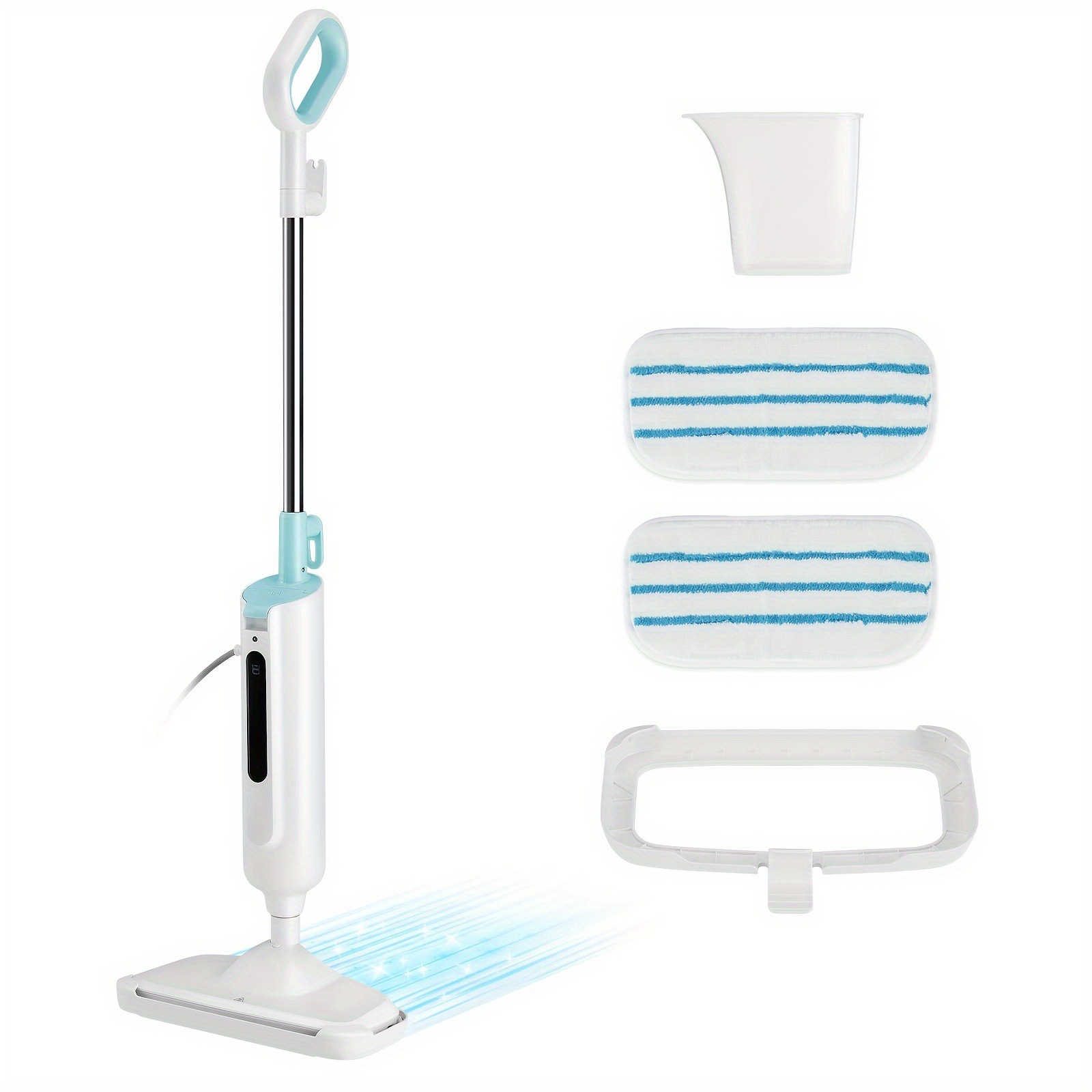 2025 new cross-border dropshipping 7-in-1 commercial hardwood floor steam mop 11.16 oz 1200W