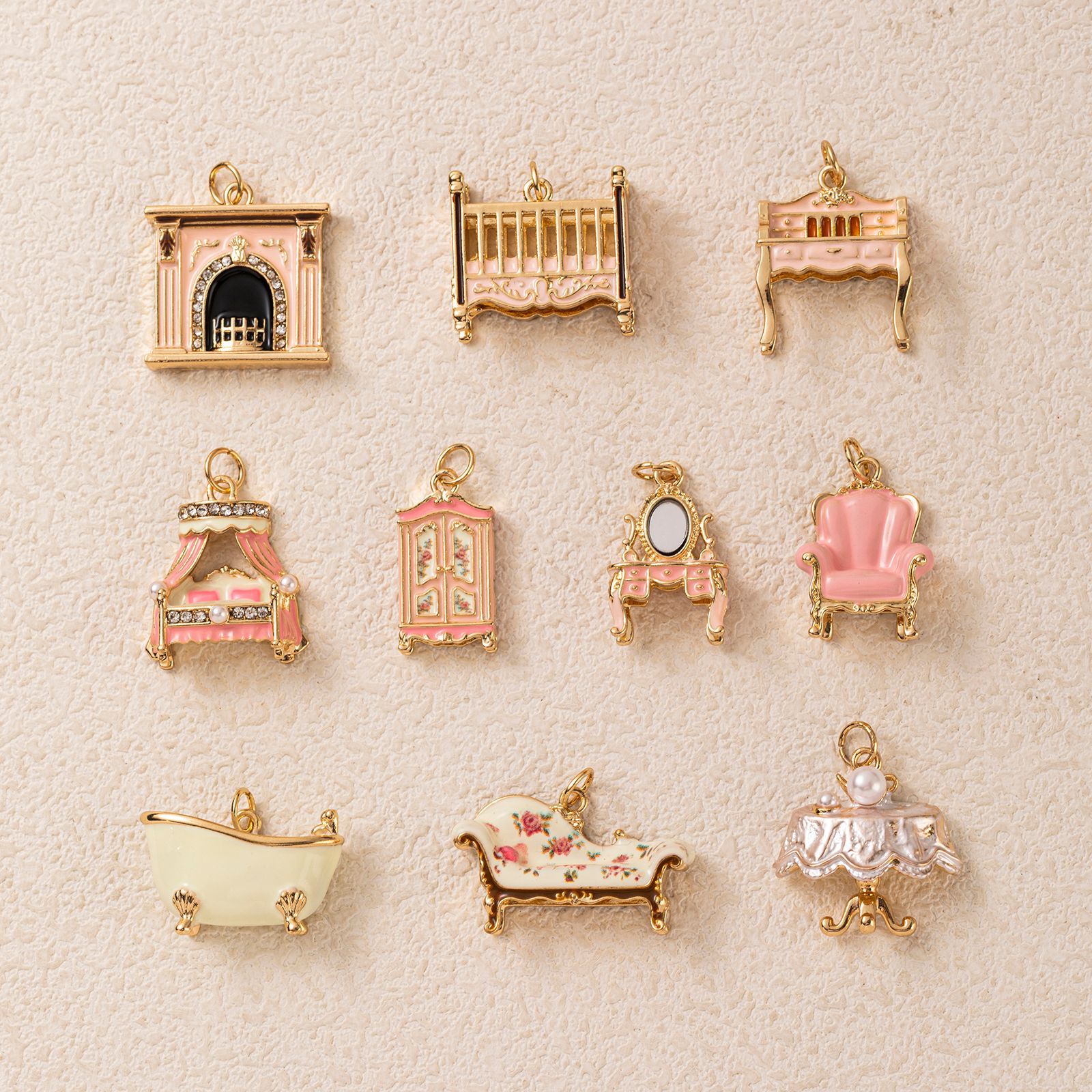 Simple and popular pendant, cute and home-like, versatile pink princess style, everyday wear, flattering, niche pendant, high-end cross-border