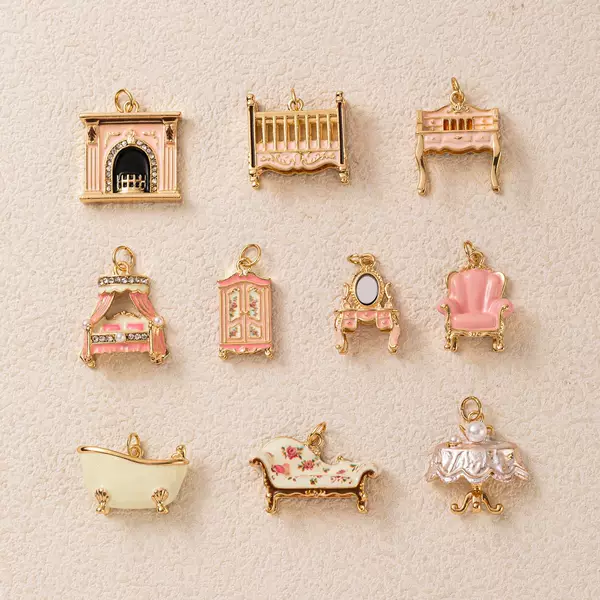 Simple and popular pendant, cute and home-like, versatile pink princess style, everyday wear, flattering, niche pendant, high-end cross-border