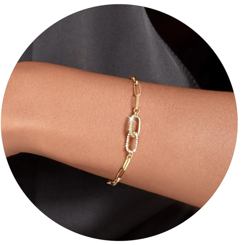 European and American Cross-border Stainless Steel Bracelet Fashion Simple All-match Friendship Gift Holiday Party Birthday Gift Jewelry for Women