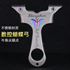 Slingshot with butterfly with flat rubber bands stainless steel