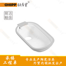 公厕防臭蹲式大便器简约陶瓷蹲便器卫生间家用蹲坑蹲厕工程批发