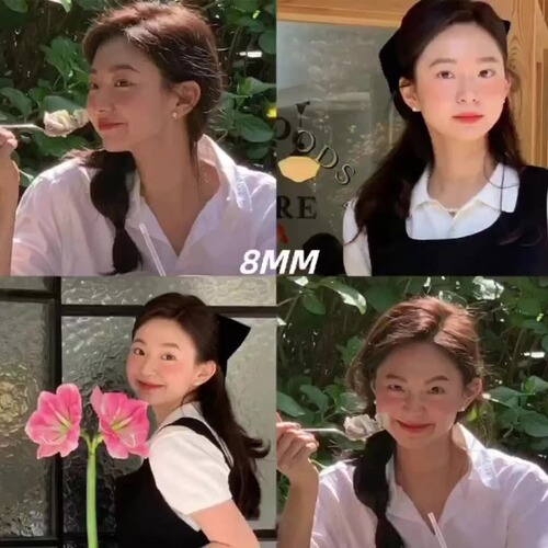 Korean generation ins blogger fever's same style pearl retro earrings French style simple temperament gentle ear clip for women without pierced ears