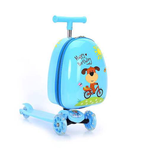  New Scooter Children's Trolley Case Multi-Purpose Primary School Luggage Luggage Printable LOGO Cartoon Suitcase