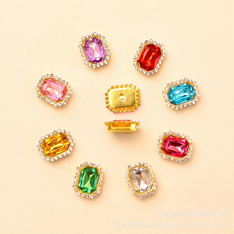 15X18.8Mm Square Diamond Hair Accessories, Decorative Materials and Accessories for Handmade Wedding Dresses, Wholesale from Manufacturers 15X18.8Mm Square Diamond Hair Accessories, Decorative Materials and Accessories for Handmade Wedding Dresses, Wholesale from Manufacturers