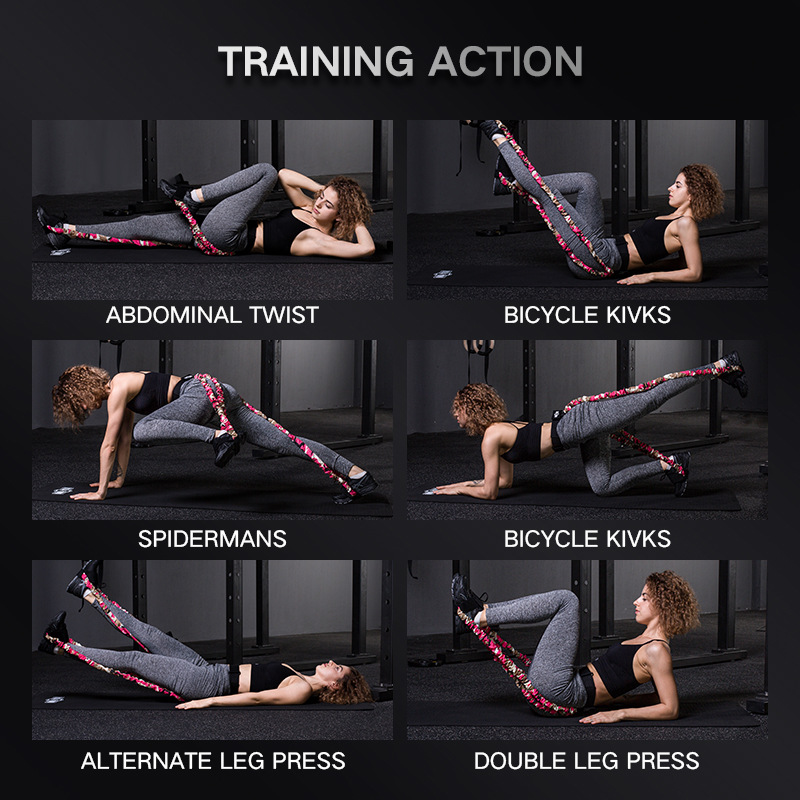 INNSTAR翘臀阻力绳弹力绳弹力带翘臀训练器健身美腿拉力器瑜伽带