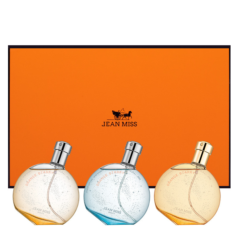 New Hot Perfume Town JEAN MISS Same Orange Star Sky Set di profumi da donna Cofanetto regalo Eau De Toilette in tre pezzi_voghion.com