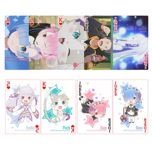 Zhadensha Genuinely authorized Life in a Different World from Scratch Remram Emilia Playing Cards