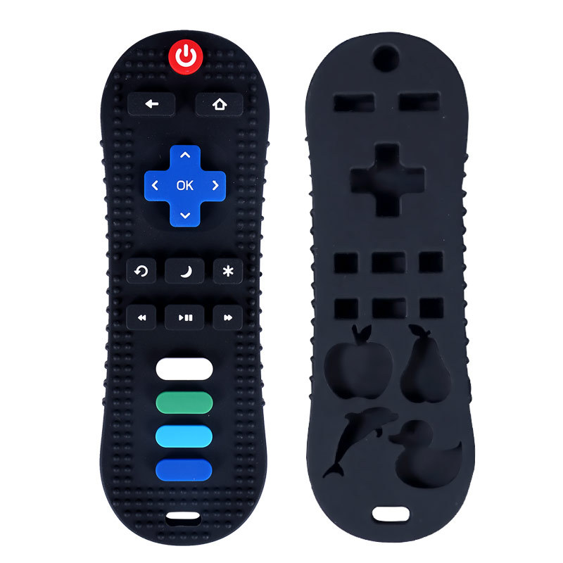 Venta caliente transfronteriza bebé teether palo bebé calmante teether bebé suministros de dibujos animados control remoto teether