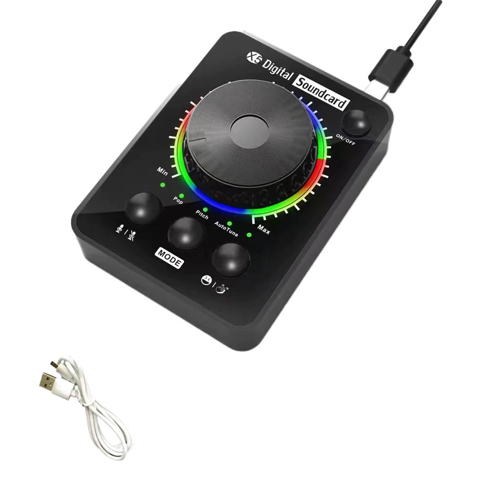 Новый костюм звуковой карты X5 для прямой трансляции профессиональный костюм для прямой трансляции портативный Настольный костюм для прямой трансляции прост в использовании и эксплуатации