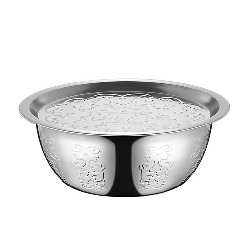 Non-magnetic stainless steel basin thickened soup basin multi-purpose basin oil basin oil drum vegetable basin seasoning basin egg beating and basin Southeast Asia