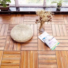 防腐木材 屋外テラス バルコニー 中庭 組み合わせ式 屋外敷設 庭園 室内DIY カーボナイズ加工