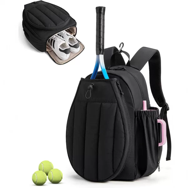 In-Stock Amazon Solid Color Tennis Tote Bag for Men and Women, Fashionable Portable Badminton Racket Bag, Large Capacity Outdoor Backpack