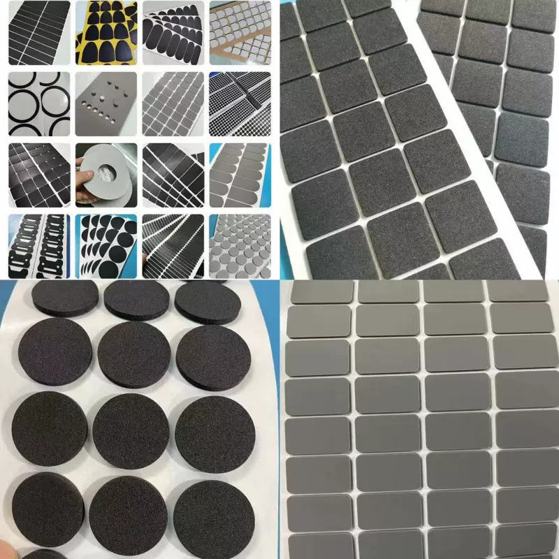 圆形网格橡胶垫自粘eva泡棉脚垫 防滑硅胶脚垫 透明硅胶垫片