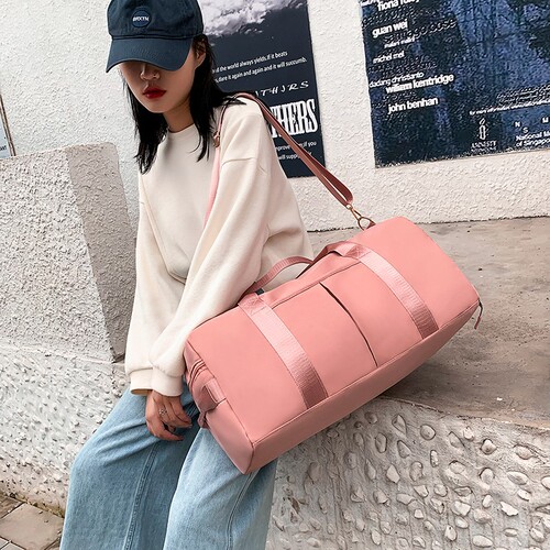 2024 travel bag women's carry-on luggage bag travel bag large capacity dry and wet separation men's and women's sports fitness bag