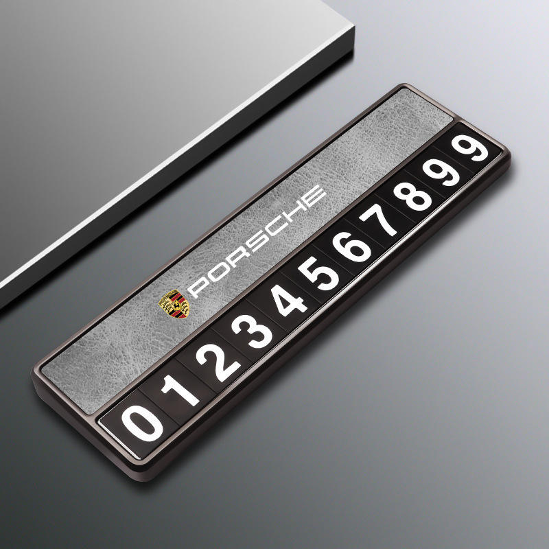 Suitable for Porsche Temporary Parking Number Plate Cayenne 718Macan911 Panamera Moving Car Phone Plate