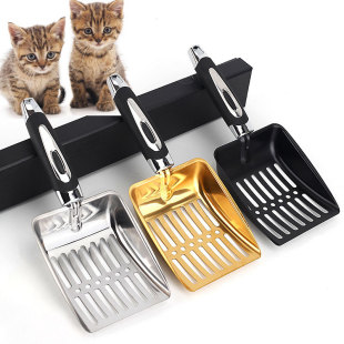 Cat litter shovel stainless steel metal cat litter shovel tofu sand shovel penser cat litter shovel pet shovel toilet tool
