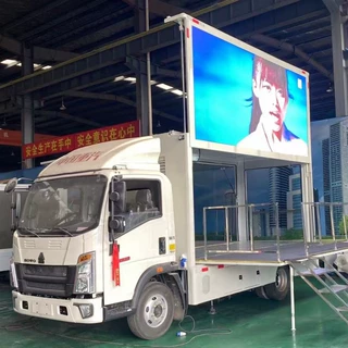 出口广告车 福田祥菱M后双轮宣传车 汽油国6LED广告车